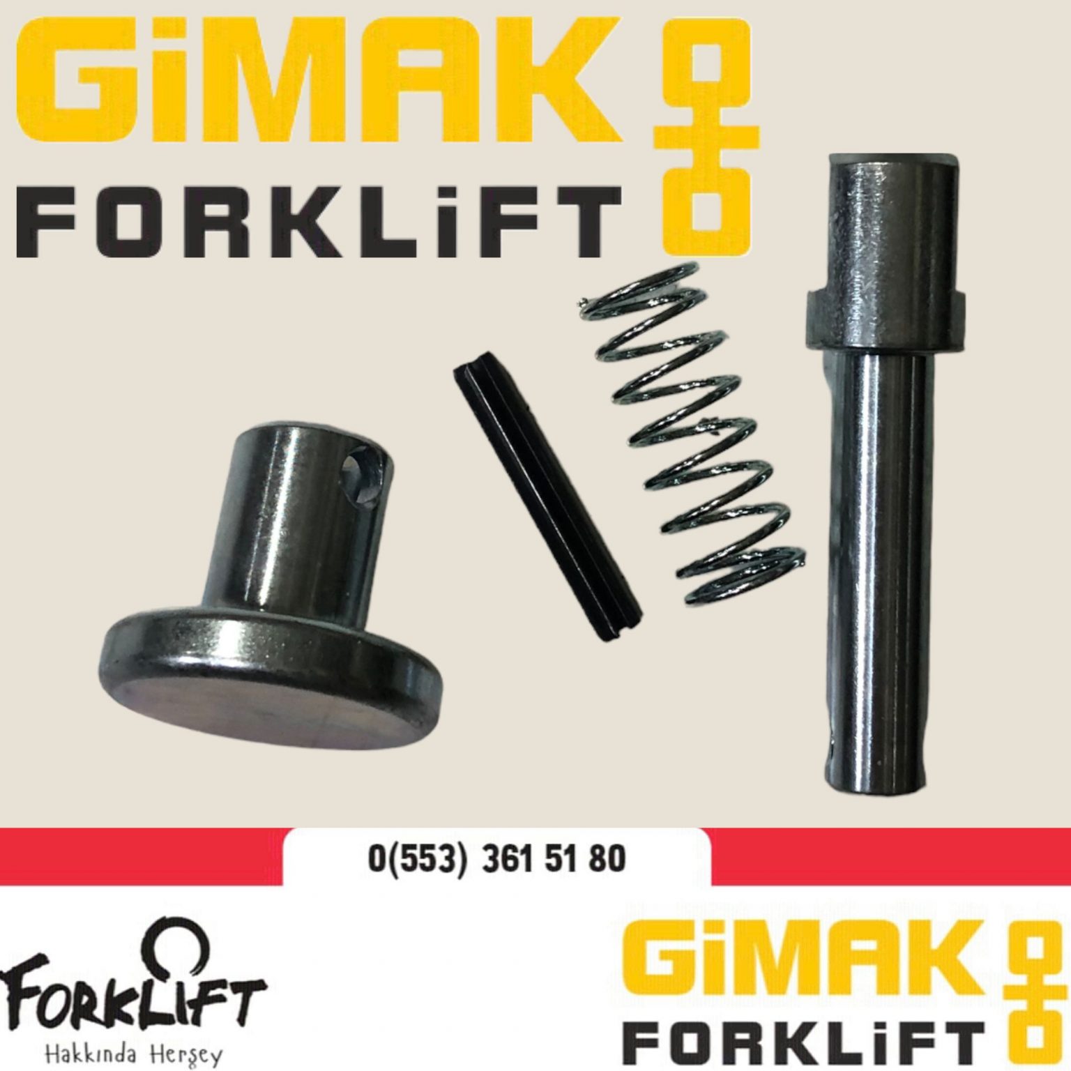 Komatsu NT12 NT14 Forklift Yedek Parça Çatal Mandalı 3EB7133800