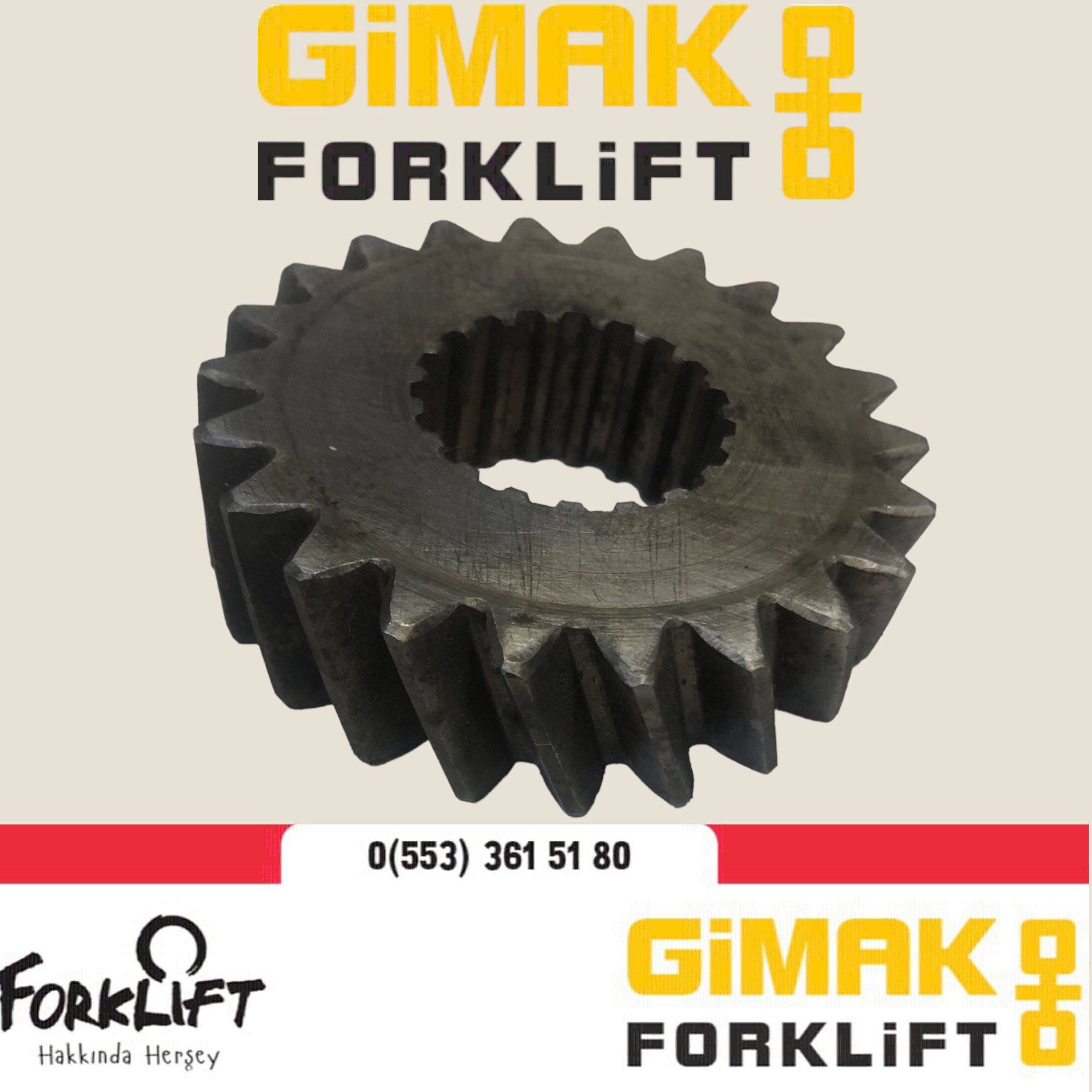 Komatsu NT11 Şanzuman Dişli 22 Diş Forklift Yedek Parça 3EB1522410