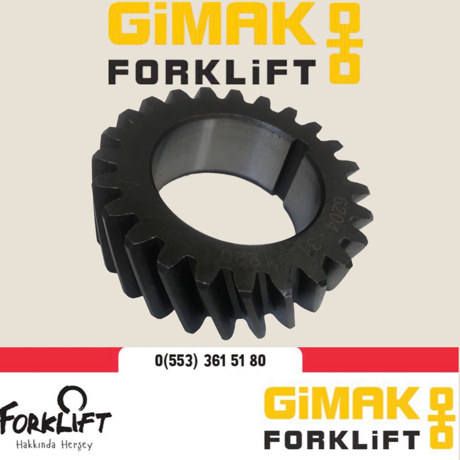 Komatsu NT10 NT11 4D95 Krank Dişli Forklift Yedek Parça 6204311220